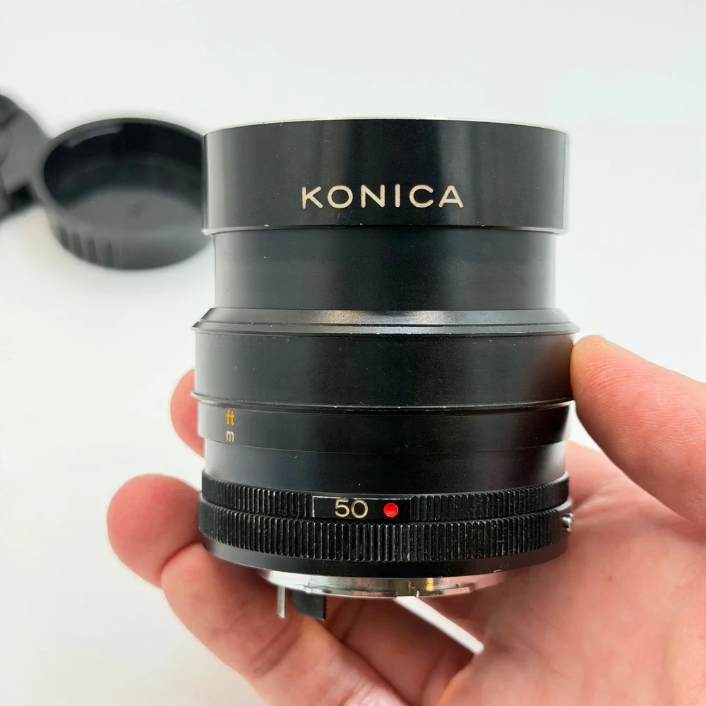 Konica Hexanon AR 50mm f1.7 Prime Lens Manual Focus Vintage Japan SLR Camera